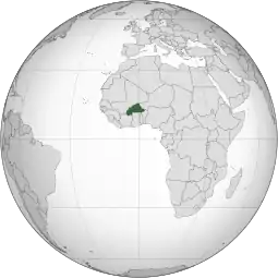 Localização de Burquina Fasso • Burquina Faso