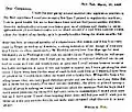 Carta tipográfica datilografada por Burt em 1830 para sua esposa