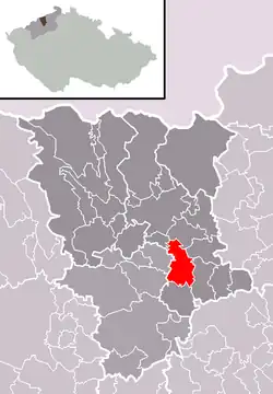 Localização de Bžany