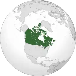 Localização do Canadá