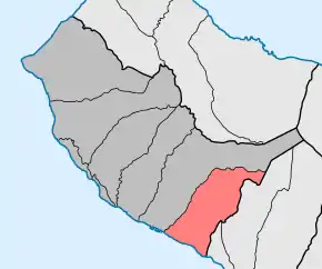 Localização no município de Calheta (Madeira)