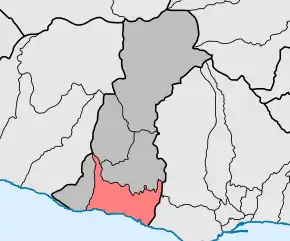 Localização no município de Câmara de Lobos