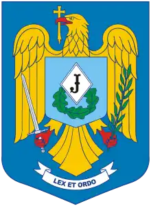 Brasão da Gendarmaria da Roménia.