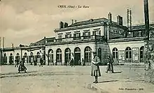 La gare en 1918