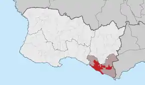 Localização no município de Cascais