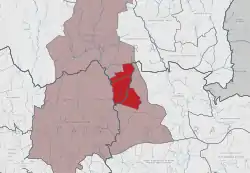 Localização nos concelhos de Cascais, Oeiras e Sintra.