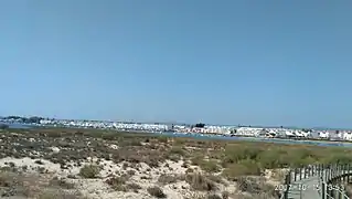 Cabanas vista a partir do passadiço da Ilha de Cabanas