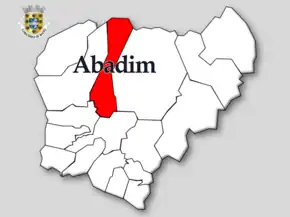 Localização no município de Cabeceiras de Basto