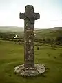 Cadover Cross, uma das cruzes de Dartmoor (Dartmoor, Inglaterra)