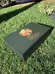 Caixa comemorativa do lançamento dos Jogos Mundiais dos Povos Indígenas