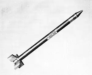 Foguete Cajun em exibição