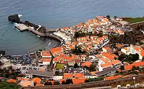 Vista parcial de Câmara de Lobos