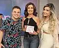 Camila & Haniel no programa "Encontro" com Fátima Bernardes