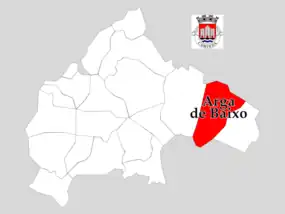 Localização no Município de Caminha