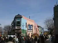 Inicio da rua Caminito.