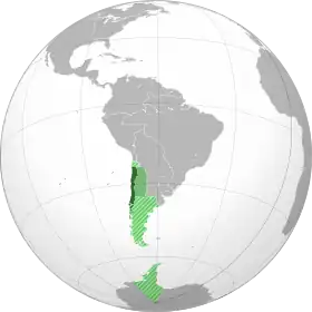 Localização de Chile