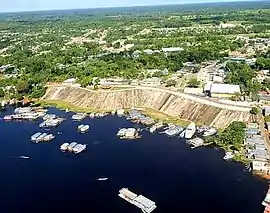 Vista aérea de Carauari.