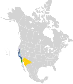 Azul: Reprodução, verde: o ano todo, amarelo: inverno