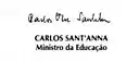 Assinatura de Carlos Sant'Anna