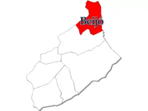 Localização no município de Carregal do Sal