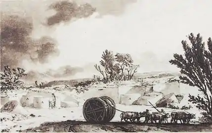 Gravura de Jean Houel (1782)