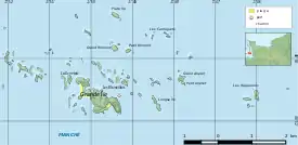 Map of Chausey islands.