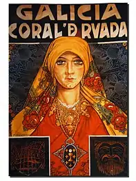 Cartaz do Coral de Ruada (1931).