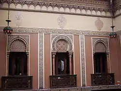 Pátio interno da Casa do Alentejo (c.1910), em Lisboa, em Portugal