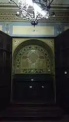 Pequena capela inspirada no Mosteiro dos Jerônimos, de Lisboa, em restauro no andar superior