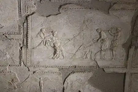 Decoração em estuque.