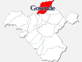 Localização no município de Castro Daire