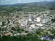 Centro de Caxambu visto do morro do Teleférico