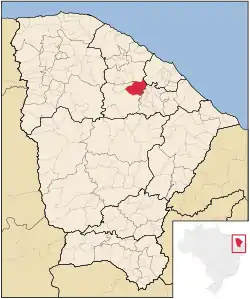 Localização de Caridade no Ceará