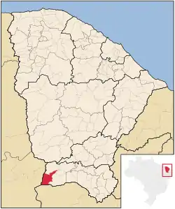 Localização de Salitre no Ceará