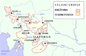 Localização de Condado de Celje