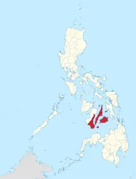 Vissaias Centrais na Filipinas Coordenadas : 10°0'N, 123°30'E