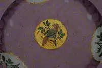 Medalhão central de uma travessa Meissen, séc. XIX.