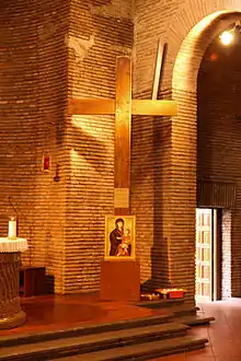 Crucifixo e ícone da Jornada Mundial da Juventude.