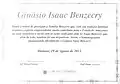 Certificado de inauguração Ginásio Isaac Benzecry