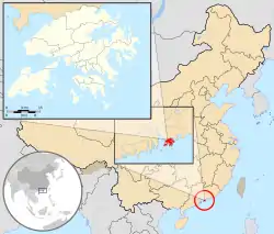 Localização de Hong Kong