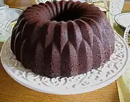 Bolo de Chocolate em formato bundt