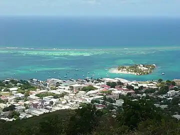 Christiansted, vista para o norte.