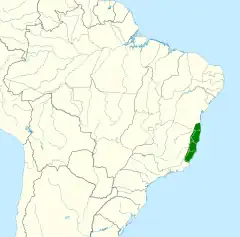 Distribuição do sabiá-castanho