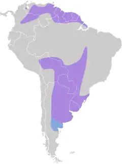 Distribuição do maguari