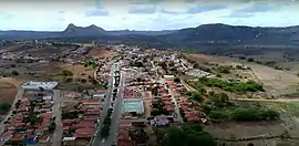 Vista aérea da cidade.