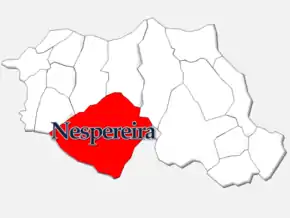 Localização no município de Cinfães