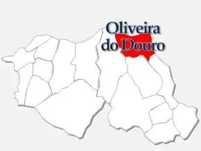 Localização no município de Cinfães