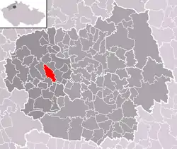 Localização de Čížkovice