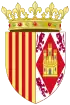 Brasão dos reis das coroas de Aragão e da Sicília