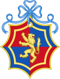 Brasão de Sofia Helena Rhys-Jones quando ela era solteira